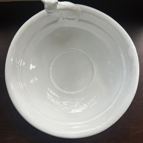 NEW Astier de Villatte Large Chat Cat Bowl, White Ceramic - Picture 3 of 11